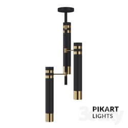 Ceiling light - Level lamp V3 black _ brass art. 5021. 