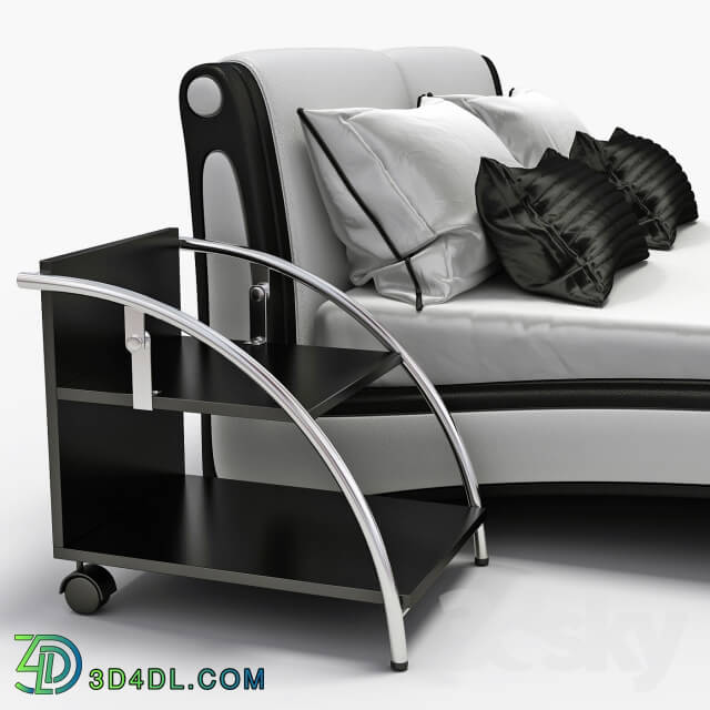 Bed - Leather bed Aonidisi 959