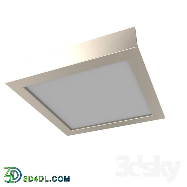 Ceiling light - 94526 LED downlight fitting FUEVA1_ 1x16_47W_ 225X225_ cast metal_ nickel matt_ heat