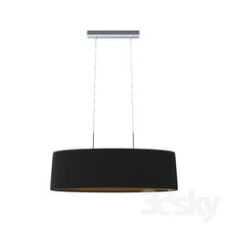 Ceiling light - 94915 Suspension MASERLO_ 2х60W _E27__ 750х220_ nickel matt _ textile_ white 