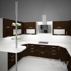 Kitchen - The kitchen is modern 