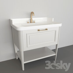 Bathroom furniture - washbasin with drawer 