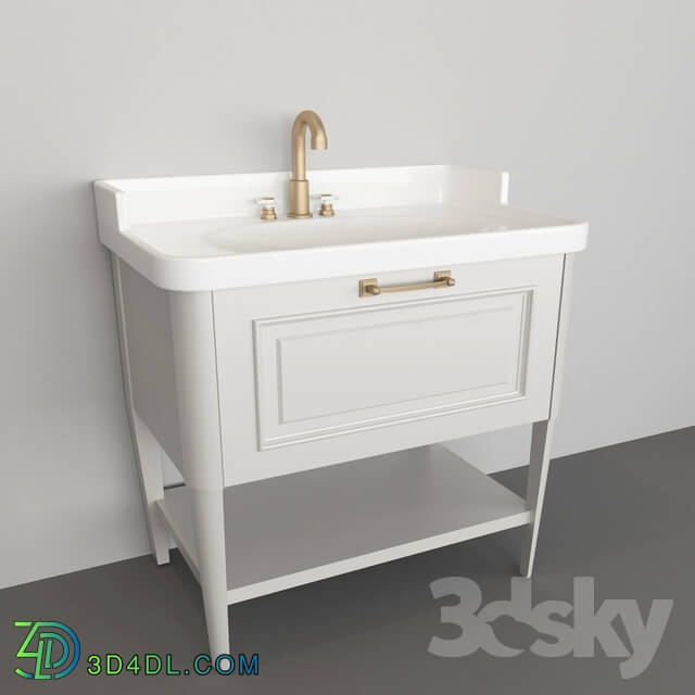 Bathroom furniture - washbasin with drawer