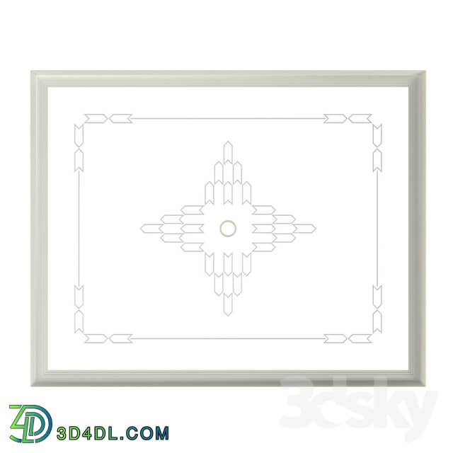 Decorative plaster - Ceiling RODECOR Nabokov F2 88412AR