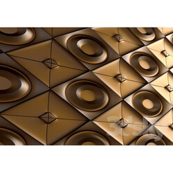 Other decorative objects - golden wall panel 