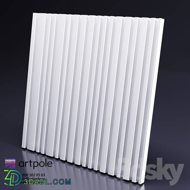 3D panel - Gypsum 3d panel BARCODE from Artpole