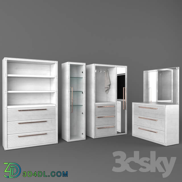 Wardrobe _ Display cabinets - set cabinet