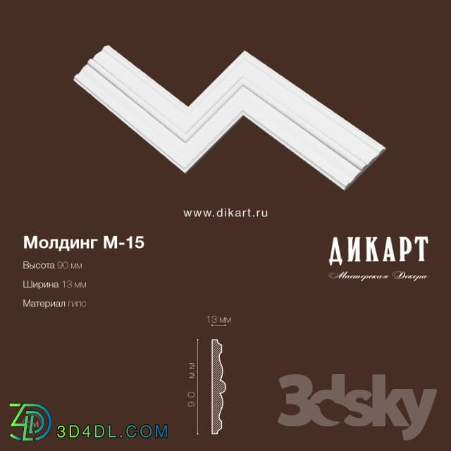 Decorative plaster - M-15.N90x13mm