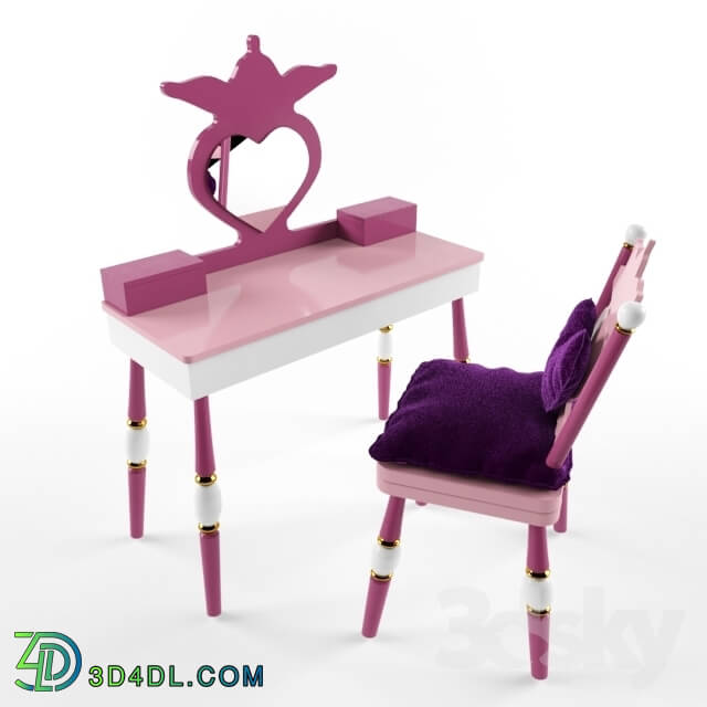 Table _ Chair - LEVELS OF DISCOVERY Princess Vanity Table _ Chair Set