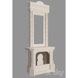 Fireplace - Fireplace with mirror 