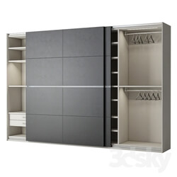 Wardrobe _ Display cabinets - Poliform Bangkok cupe 2 doors 