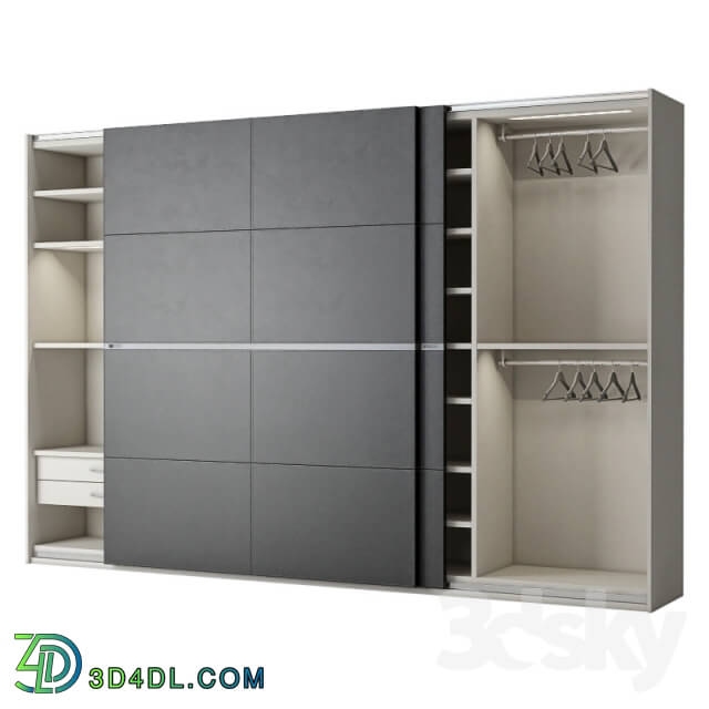 Wardrobe _ Display cabinets - Poliform Bangkok cupe 2 doors