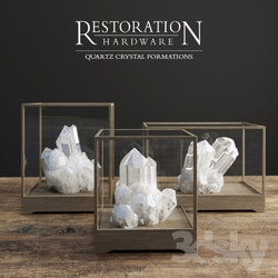 Decorative set - RH Quartz_crystal_cluster 