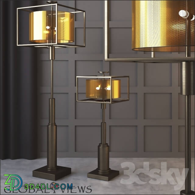 Floor lamp - Global Views Double Shade Lamp and Floor Lamp