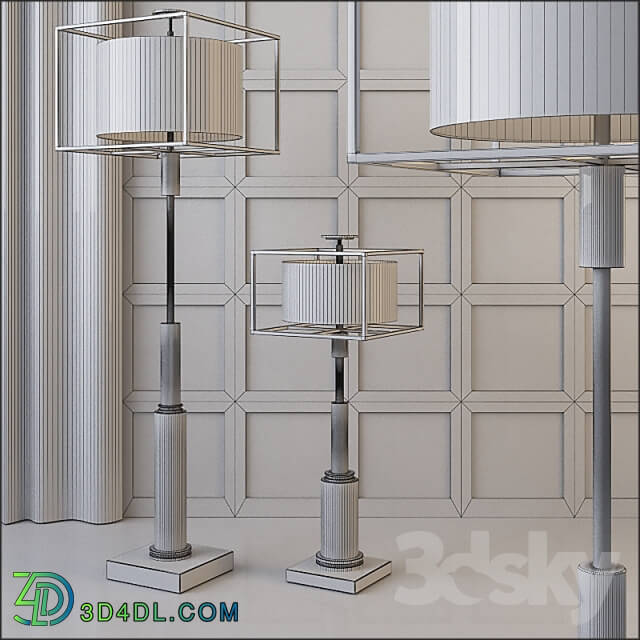 Floor lamp - Global Views Double Shade Lamp and Floor Lamp