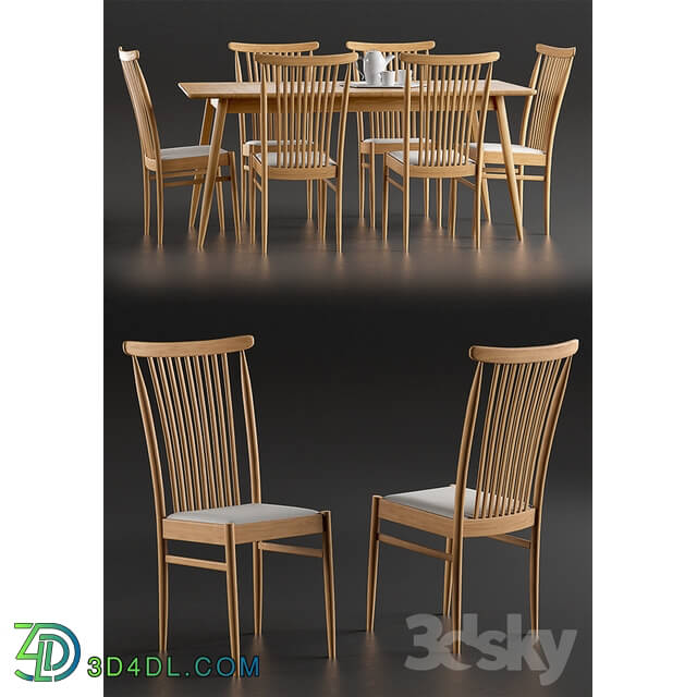 Table _ Chair - Ercol Teramo Medium Extending Dining Table_ Ercol Teramo Dining Chair
