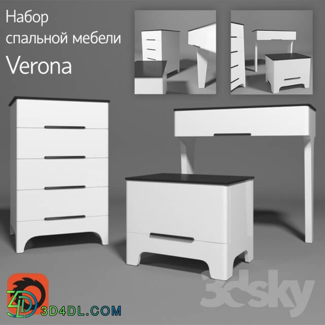 Sideboard _ Chest of drawer - A set of furniture Verona _Verona_