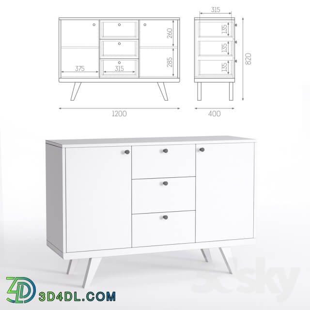 Sideboard _ Chest of drawer - Chest Thimon from THE IDEA