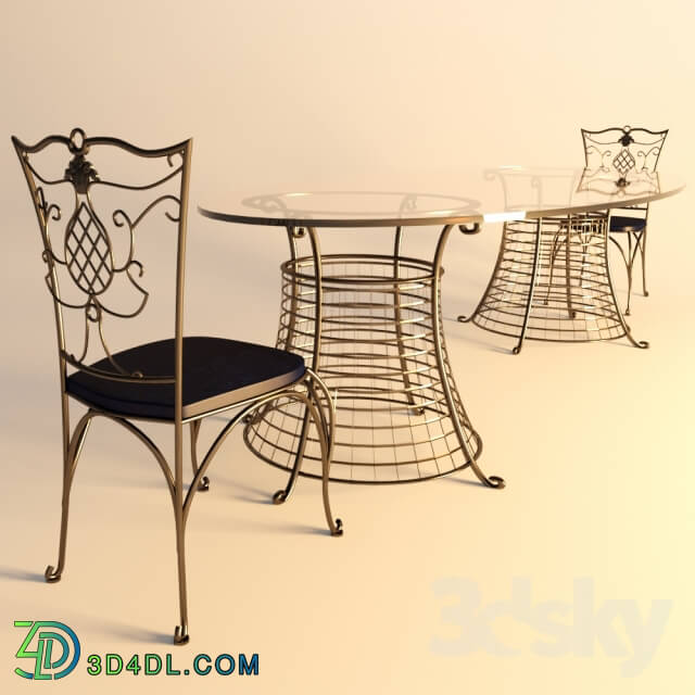 Table _ Chair - Wrought iron furniture
