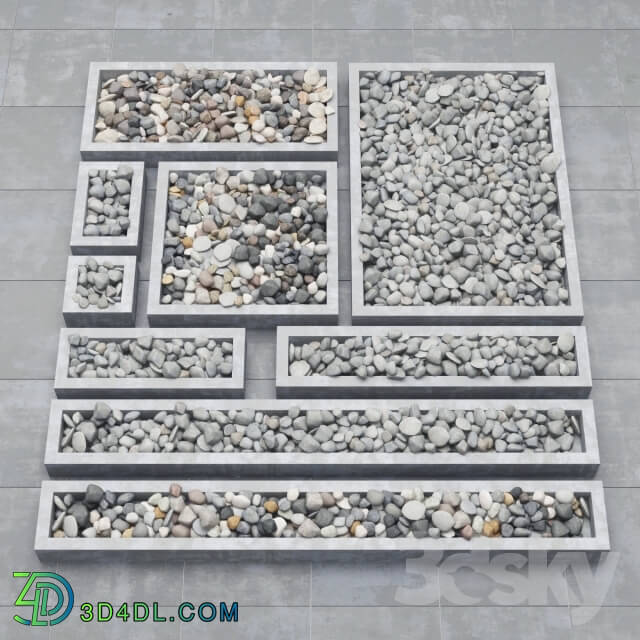Other architectural elements - Pebble collection