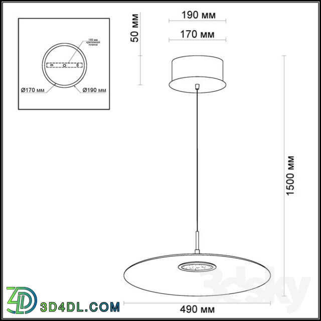 Ceiling light - Suspension ODEON LIGHT 3995 _ 18L MONA