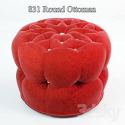 Other soft seating - Round ottoman padded 831 