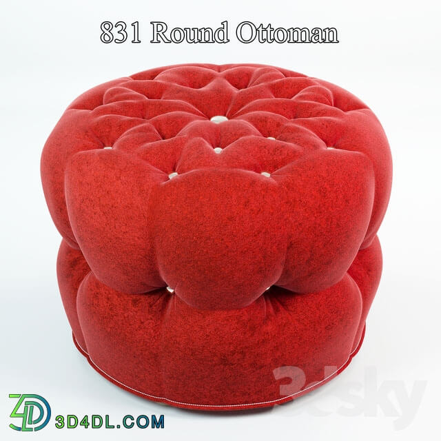 Other soft seating - Round ottoman padded 831