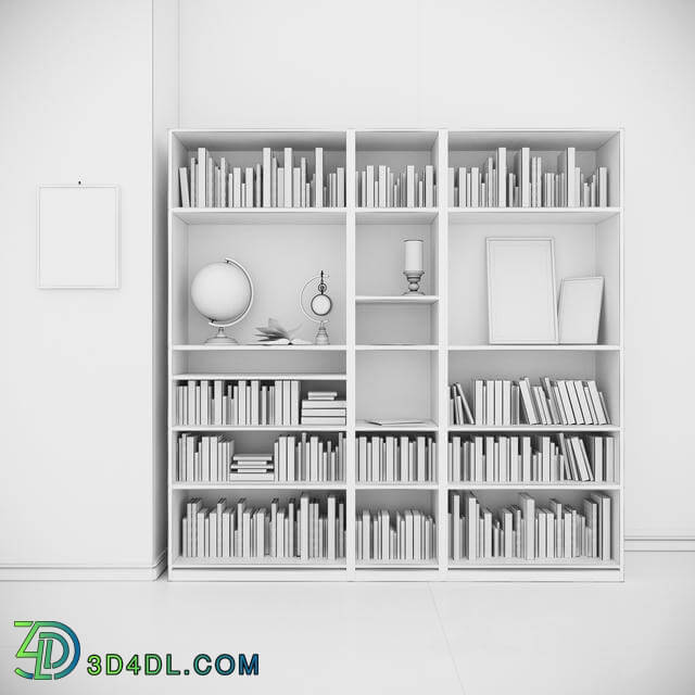 Wardrobe _ Display cabinets - Classic Book Shelf YK2