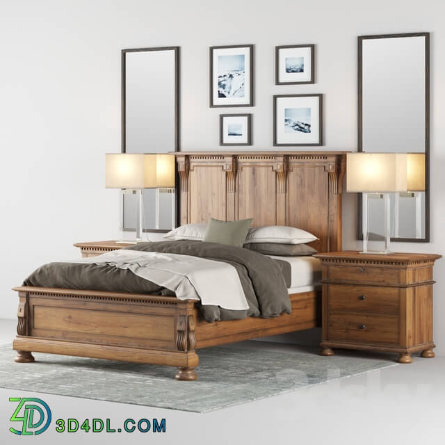 Bed - Restoration Hardware ST.JAMES PANEL BED