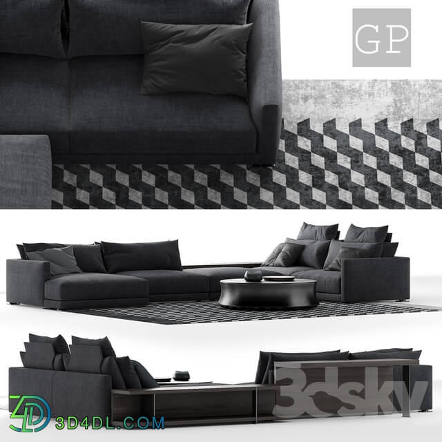 Sofa - Poliform Bristol Sofa Composition B