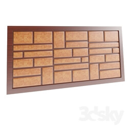 Other decorative objects - Wall panel with soft inserts. 