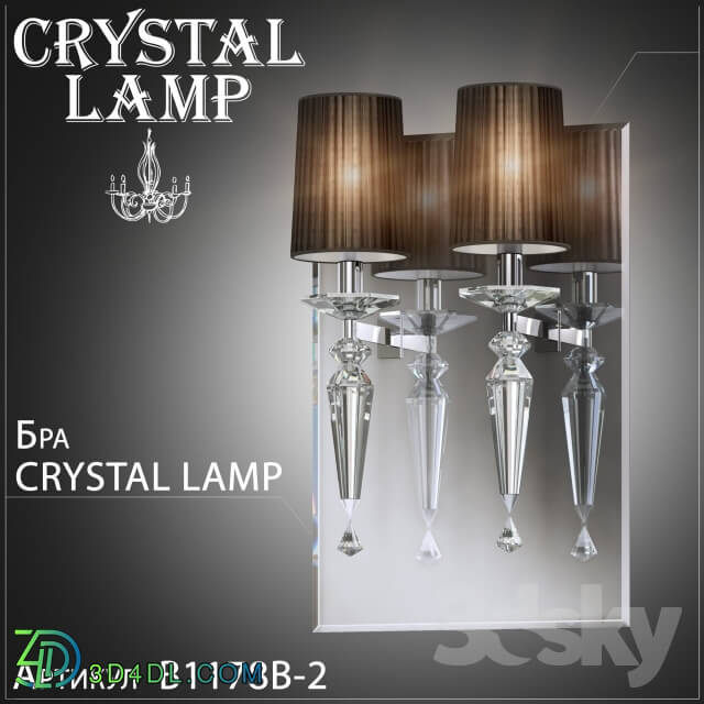 Wall light - Sconces Crystal Lamp Falcetto B1178B-2