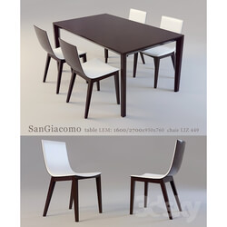 Table _ Chair - SANGIACOMO LIZ449 LEM 