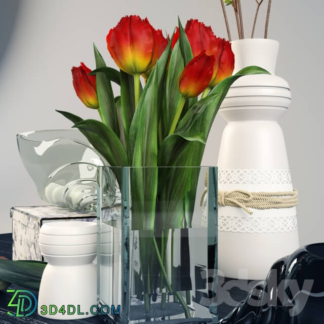 Decorative set - Decorative set with tulips