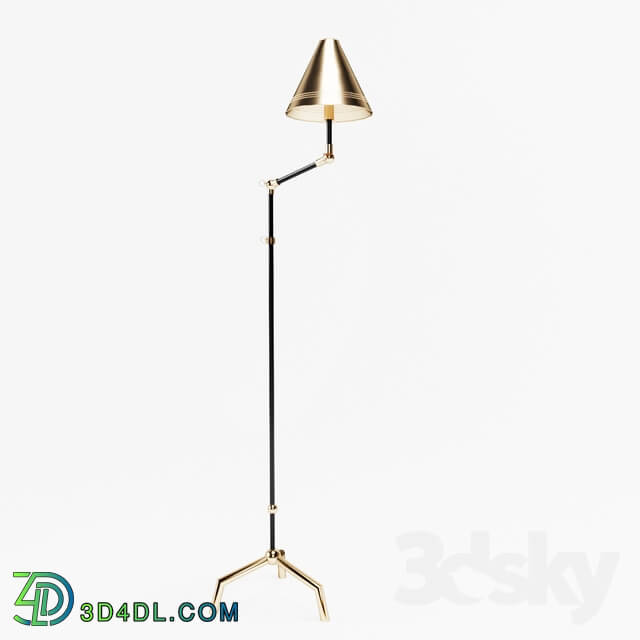 Floor lamp - St. Germain Black Floor Lamp Modern Floor Lamps Jonathan Adler