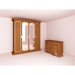 Wardrobe _ Display cabinets - Cupboard with mirrors and drawers 
