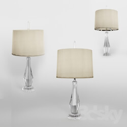 Table lamp - Stylized Chrome Brass Lamp 