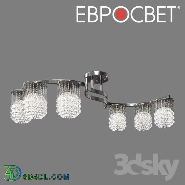 Ceiling light - OM Chandelier with crystal Eurosvet 3222_6 Strotskis