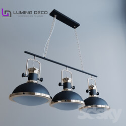 Ceiling light - _OM_ Pendant lamp Lumina Deco LDP 274-3 black 