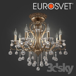 Ceiling light - OM Chandelier with crystal Eurosvet 12505_8 Ernin 