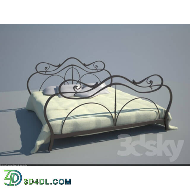 Bed - cast iron bed