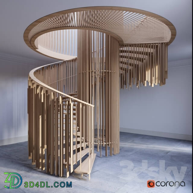 Staircase - Author spiral staircase