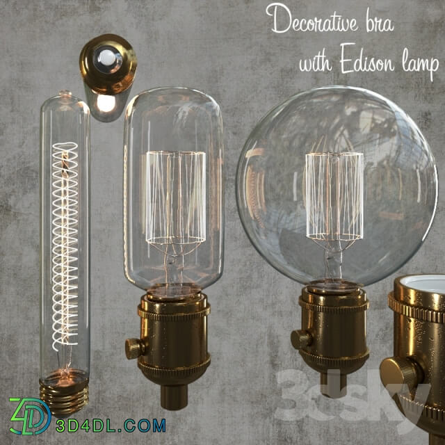 Wall light - Decorative lamps with lamp Edison