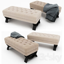 Other soft seating - Christopher Knight Home Scarlette Tufted Fabric Ottoman Bench 