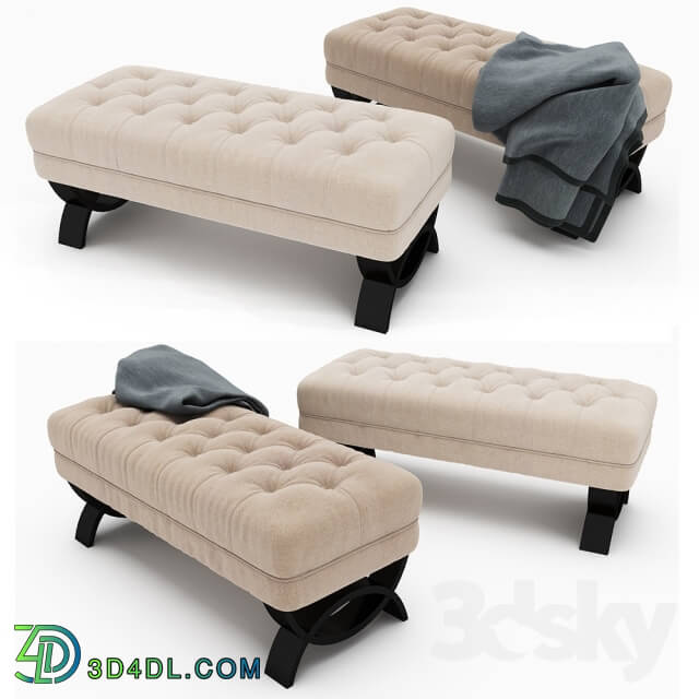 Other soft seating - Christopher Knight Home Scarlette Tufted Fabric Ottoman Bench