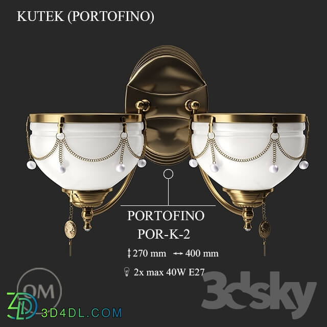 Wall light - KUTEK _PORTOFINO_ POR-K-2