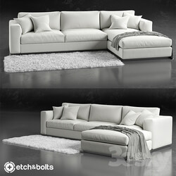 Sofa - Etch_Bolts Eudora L-Shaped Sofa 