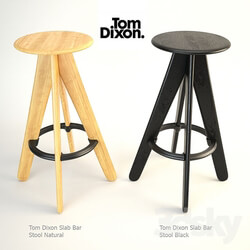 Chair - Tom Dixon Slab Bar Stool Natural 