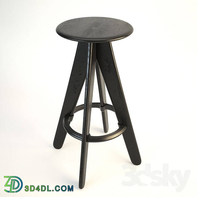 Chair - Tom Dixon Slab Bar Stool Natural