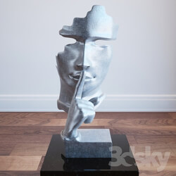 Other decorative objects - MODREST WHISPER MODERN SILVER SCULPTURE 